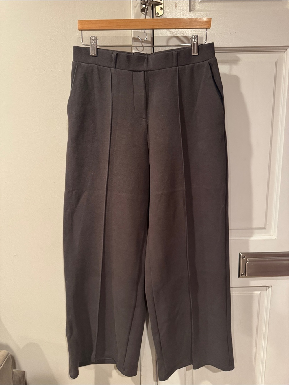 OGL Women’s Dark Gray Wide-Leg Dress Trousers